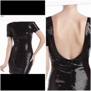 NWT Ali Ro Shimmering Black Mini Dress